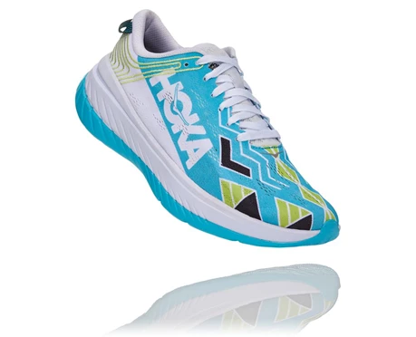 HOKA Ironman Kona Carbon X Løbesko Til Landevej Dame Blå / Hvide | BJFIP-3924