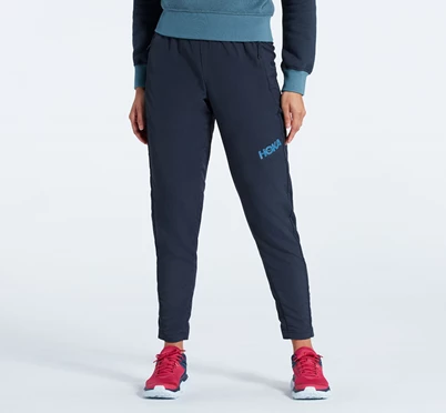 HOKA Lifestyle Jogger Løbebukser Dame Grå / Blå | QYVHC-1528
