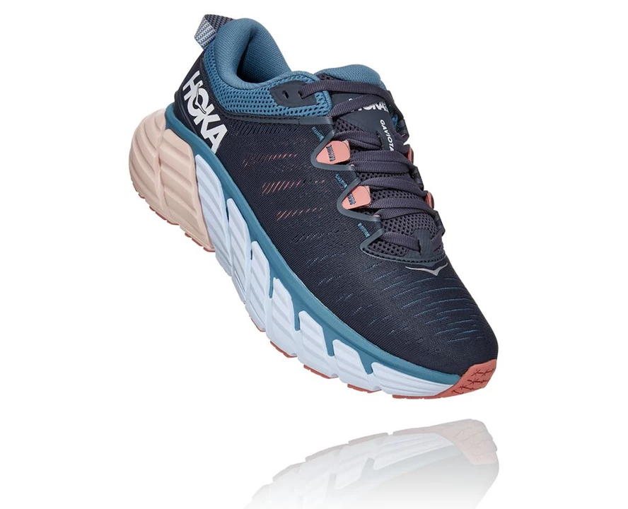 HOKA Gaviota 3 Løbesko Dame Blå | SQCOX-6918